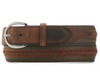 Nocona Mens Brown Leather Center Lacing Western Belt