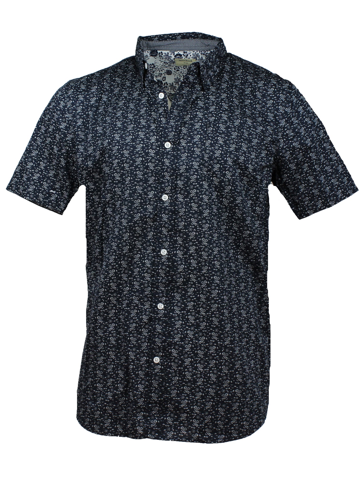 Method Mens Short Sleeve Woven Button Up Shirt