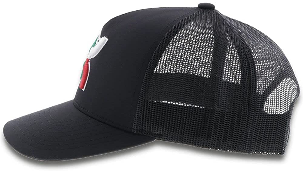 Hooey Boys Youth Adjustable Snapback Mesh Back Trucker Hat, Black