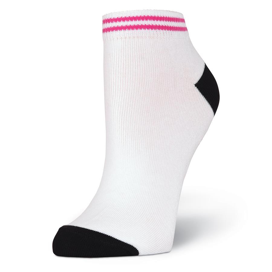 K. Bell Sport Womens Bring My Golf Shoes No Show Socks (White, One Size)