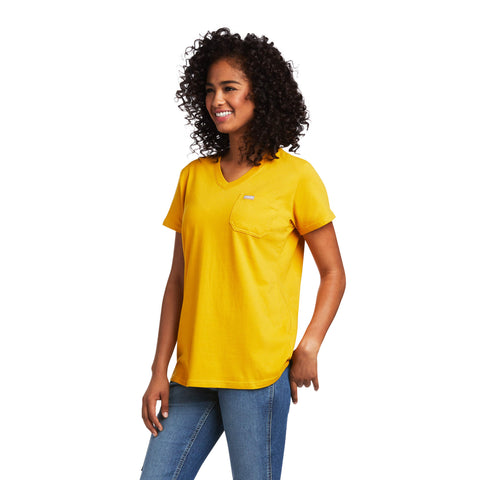 Yelete Womens Short Sleeve Colorblock Top