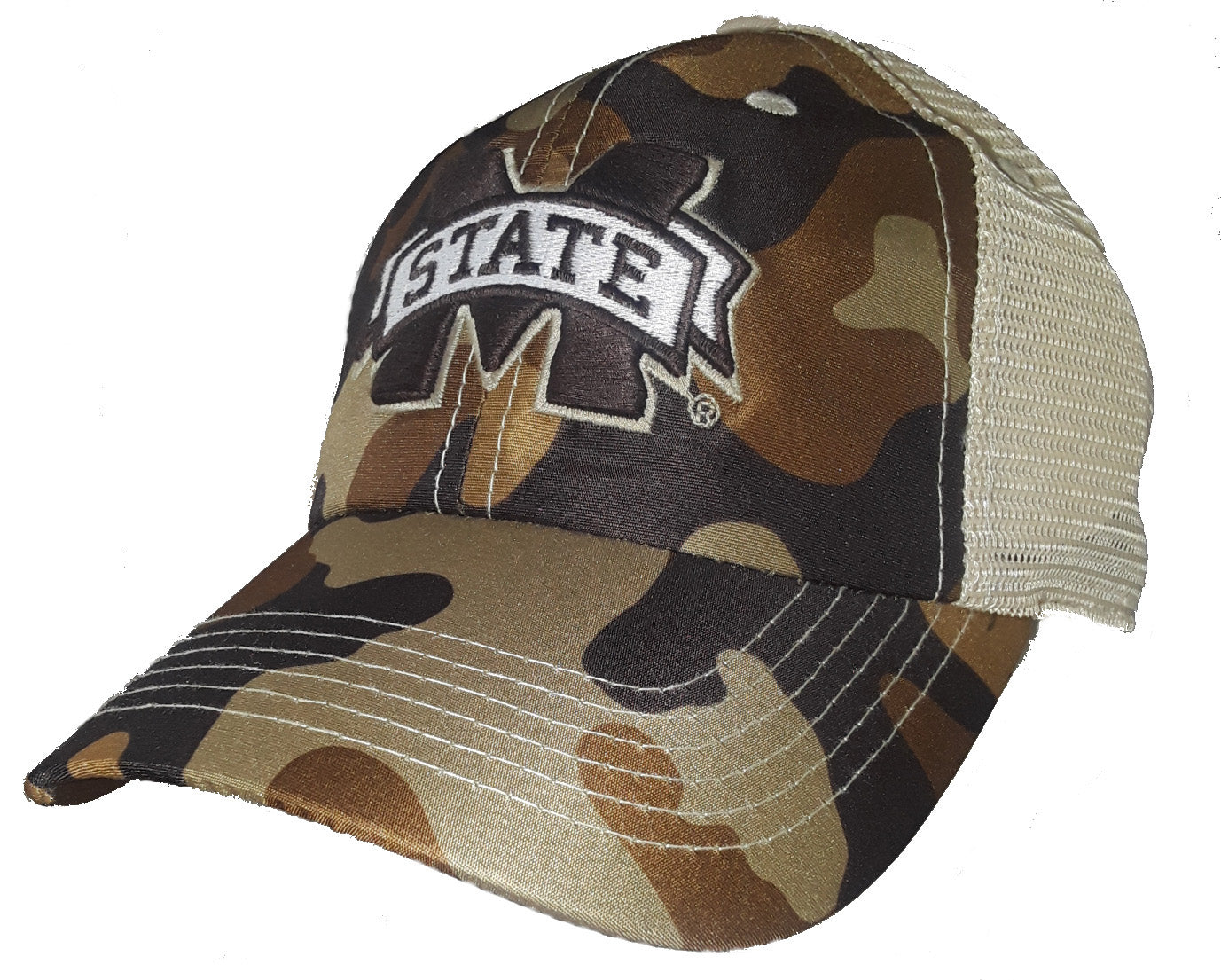 National Cap Mens NCAA Woody Style Mesh Back Adjustable Snap Back Ball Cap