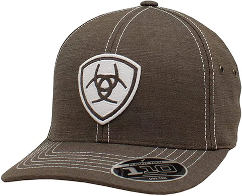 Ariat Mens Richardson 112 USA Flag Patch Snapback Cap Hat (Navy/Grey)