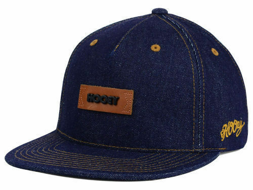 Hooey Mens Adjustable Flat Bill Low Profile Baseball Cap Hat (Denim, One Size)