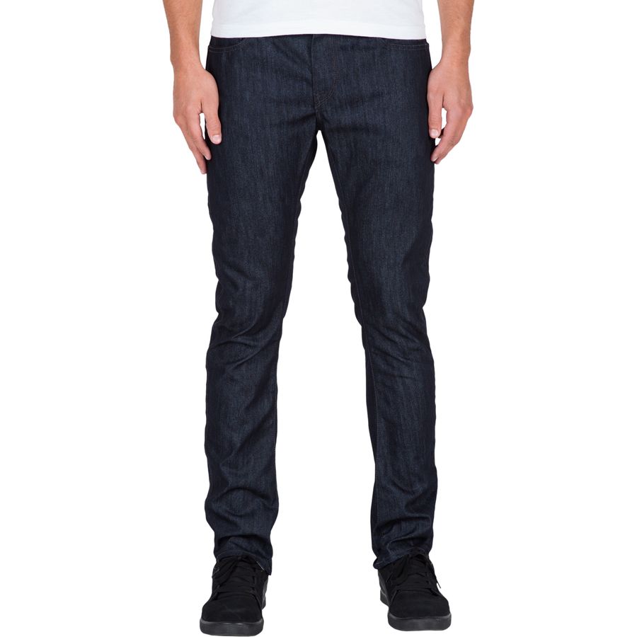 Volcom Mens Vorta Slim-Form Denim Jeans