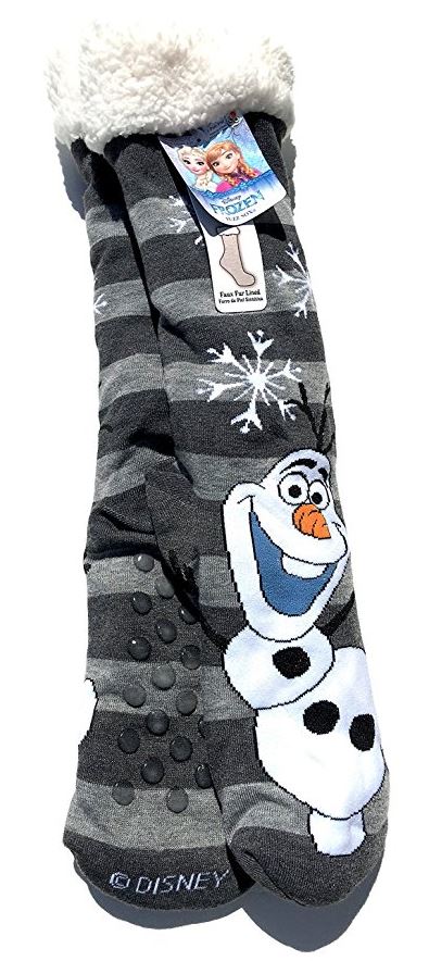 Slipper Socks, Faux Fur with Grippers