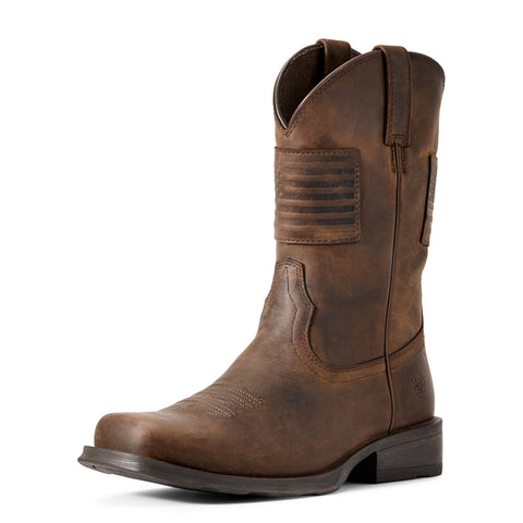 Ariat Mens Sport Buckout Western Leather Boots