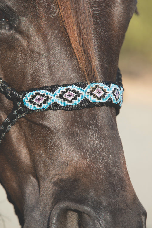 Professional's Choice Cowboy Braided Halter with 10 Foot Lead