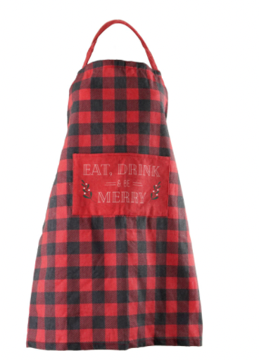 Farmhouse Collection 100% Cotton Holiday Apron by Krumbs Kitchen