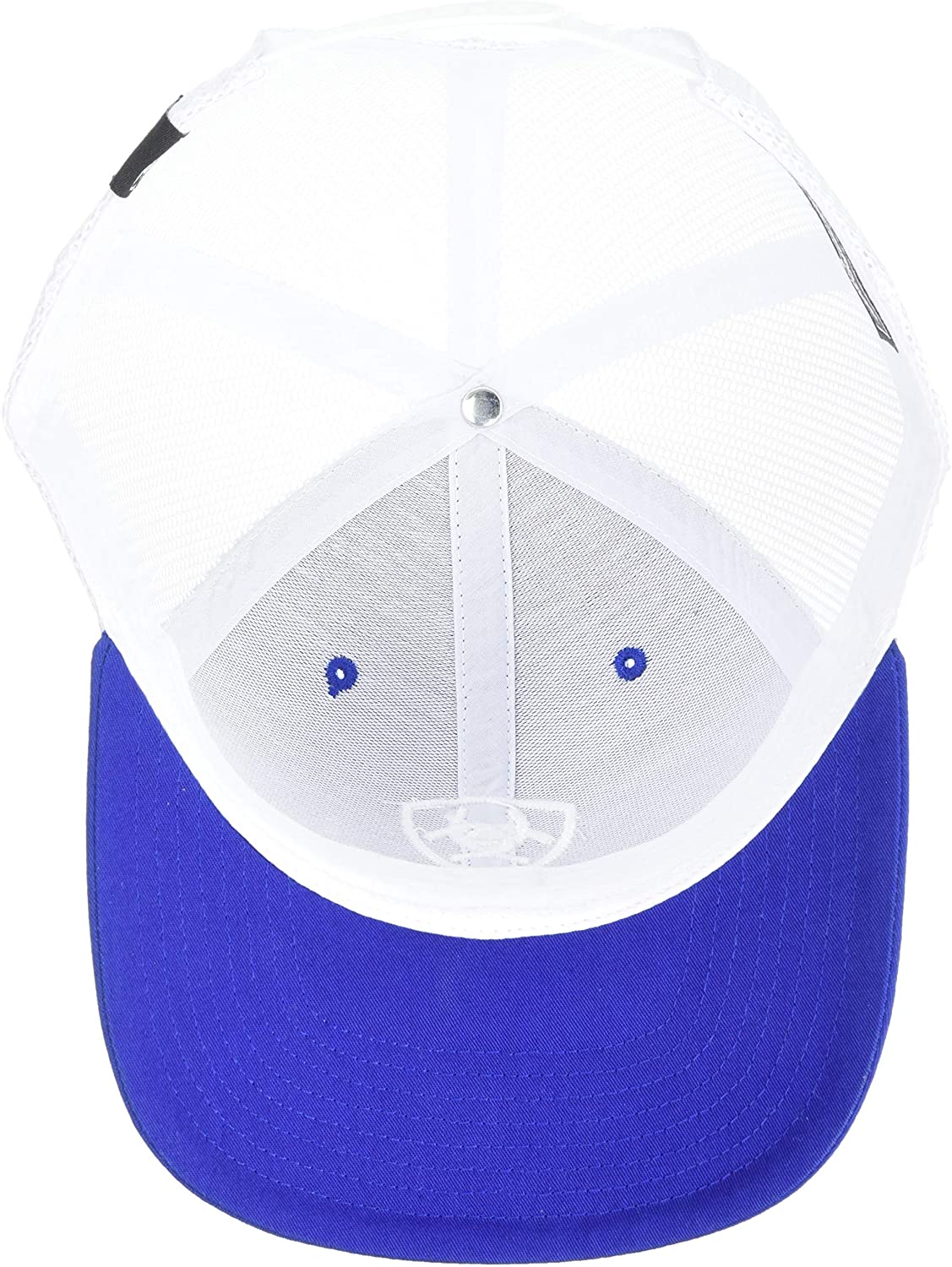 Ariat Mens Richardson 112 Adjustable Snapback Trucker Hat (Blue/White)