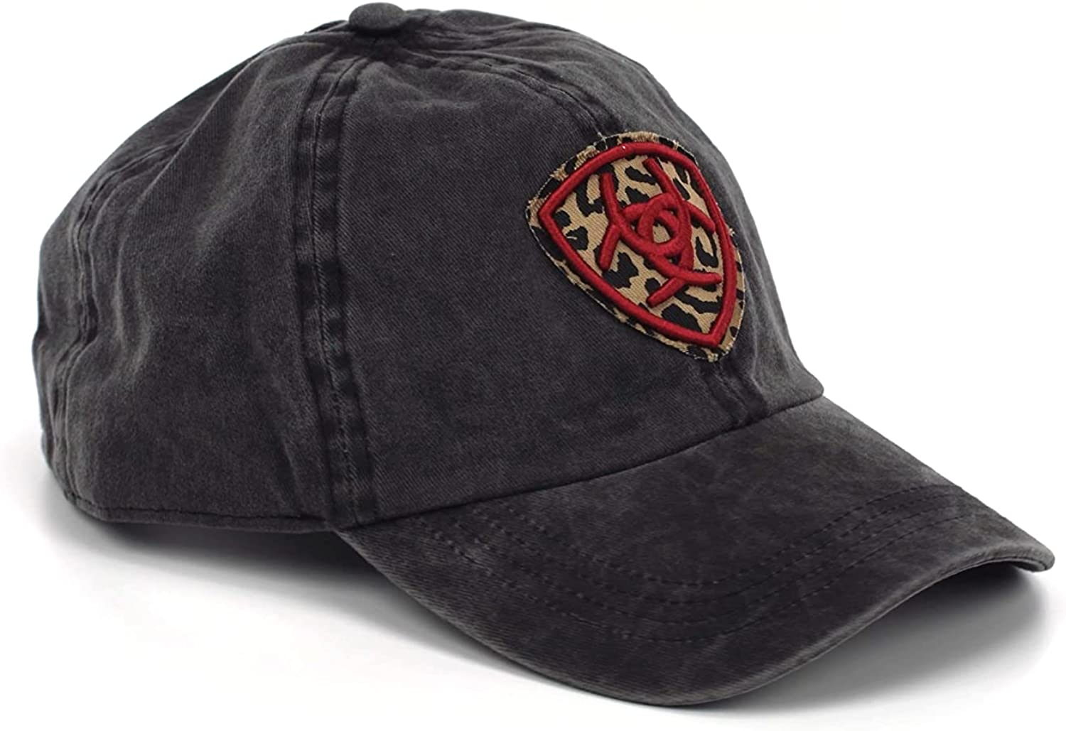 Ariat Womens Leopard Logo Ponyflo Adjustable Cap Hat