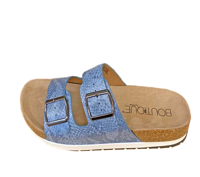 Corkys Womens Beach Babe Slip-on Adjustable Slide Sandal