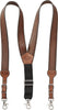 Nocona Belt Co. Mens Basketweave Embossed Leather Suspenders