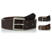 Ariat Mens Western Triple-Stitch Basic Leather Roller Buckle Belt
