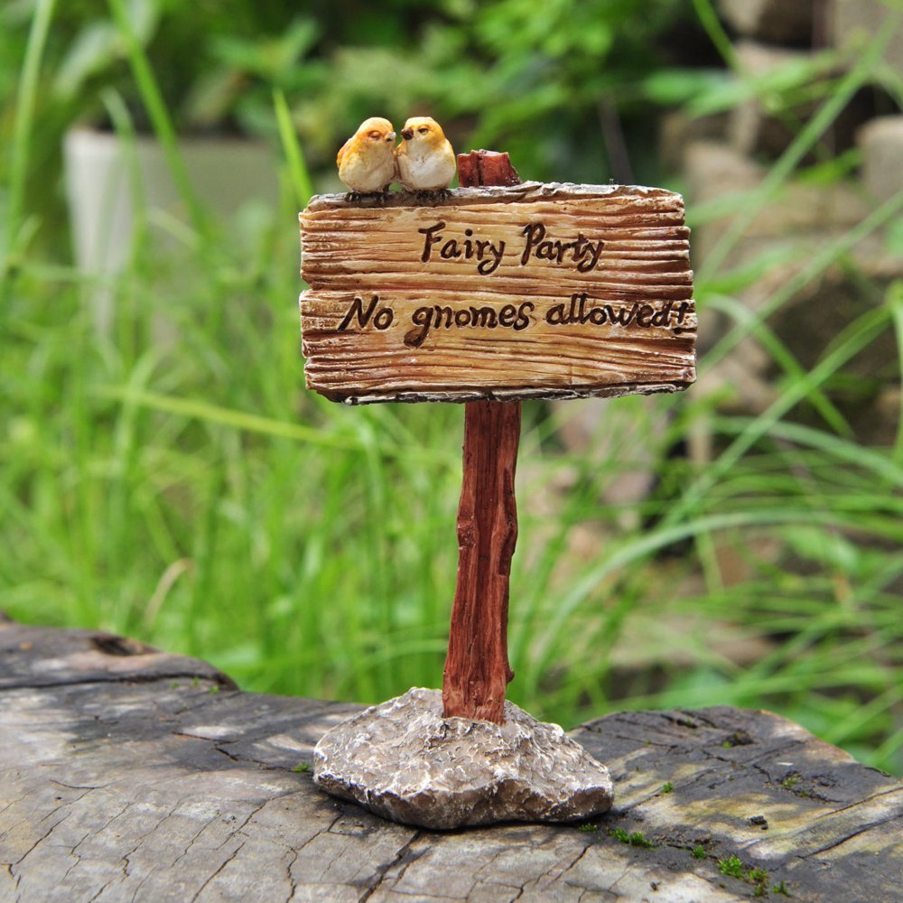 Top Collection Miniature Fairy Garden Structural Figurines-Bridges, Signs, Wells