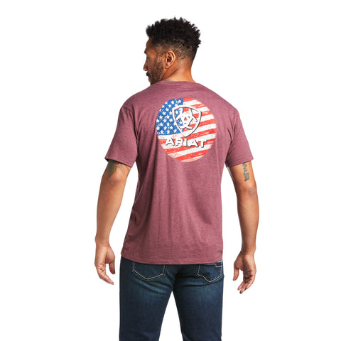 Ariat Mens Rebar Cotton Strong American Grit Graphic T-Shirt