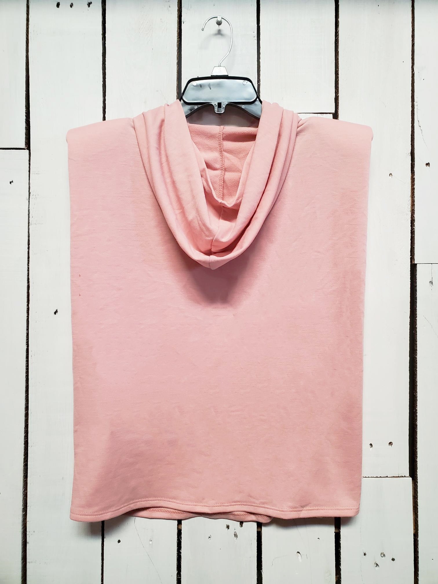 Carole Christian Sleeveless Hoodie and Short Set, 2 Piece, Pink