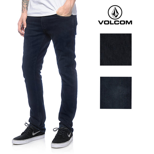 Volcom Mens Vorta Slim-Form Denim Jeans