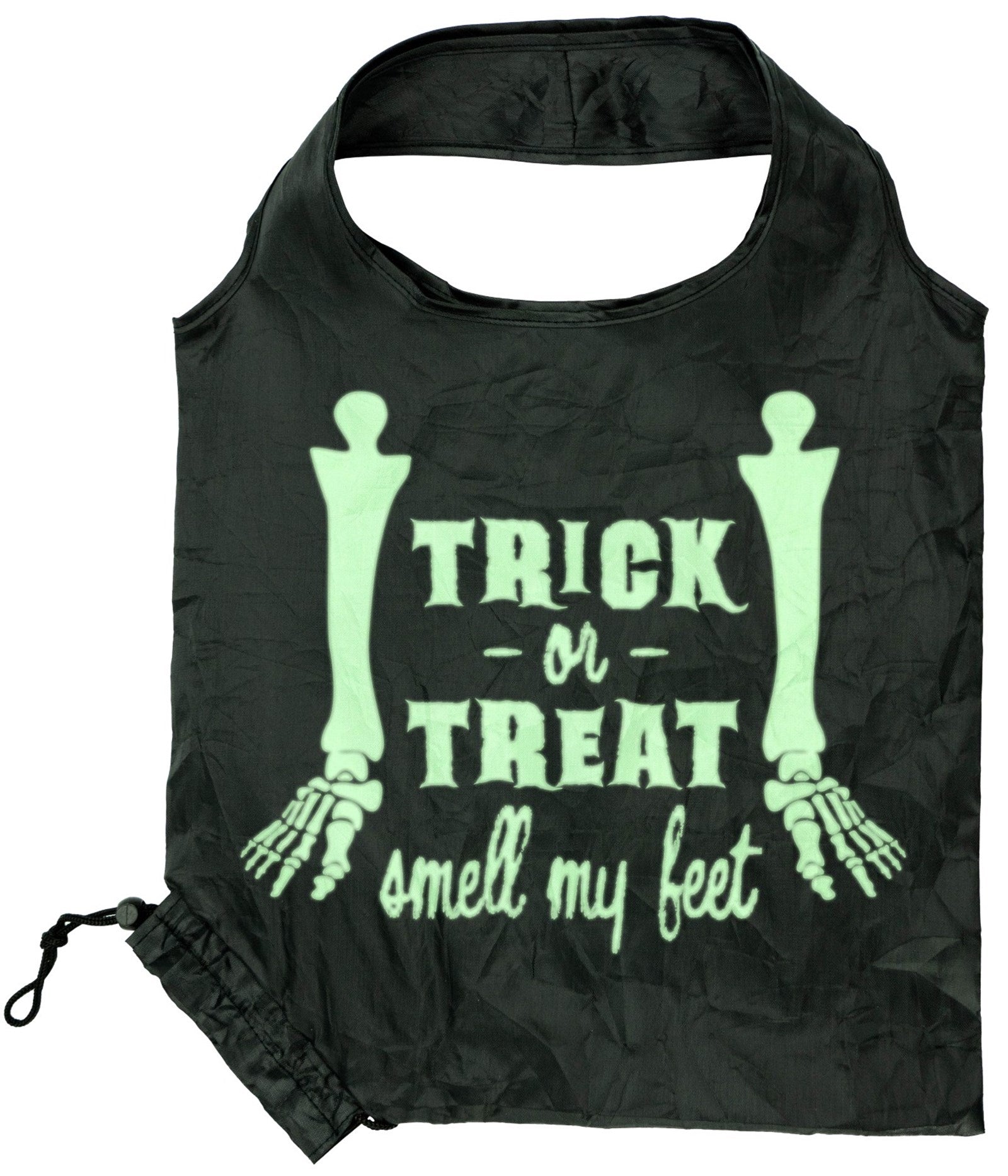 Funny Bones Unisex Glow In The Dark Reusable Trick or Treat Bag
