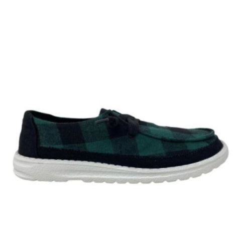 Gypsy Jazz Womens Prima Buffalo Plaid Slip On Fashion Sneaker