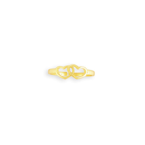 Myra Bag Heartz Adjustable Gold Fashion Ring