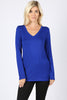 Zenana Womens Premium Rayon Long Sleeve T-Shirt