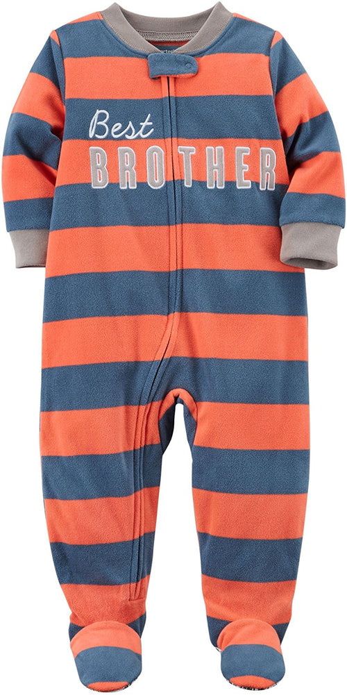 Carters Baby Boys Printed 1 Piece Fleece Footy Pajama