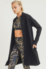 Mono B Womens Longline Open Cardigan