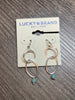 Lucky Brand Turquoise Link Drop Earrings