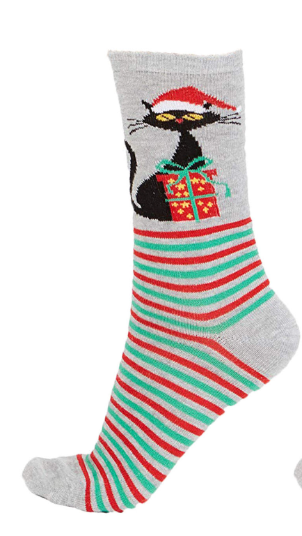 Charter Club Womens Holiday Crew Socks