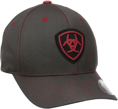 Ariat Men's Flex Fit Embroidered Logo Ball Cap Hat