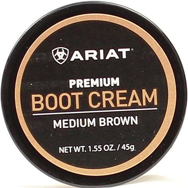 Ariat Unisex Premium Boot Cream Glass Jar,1.55oz