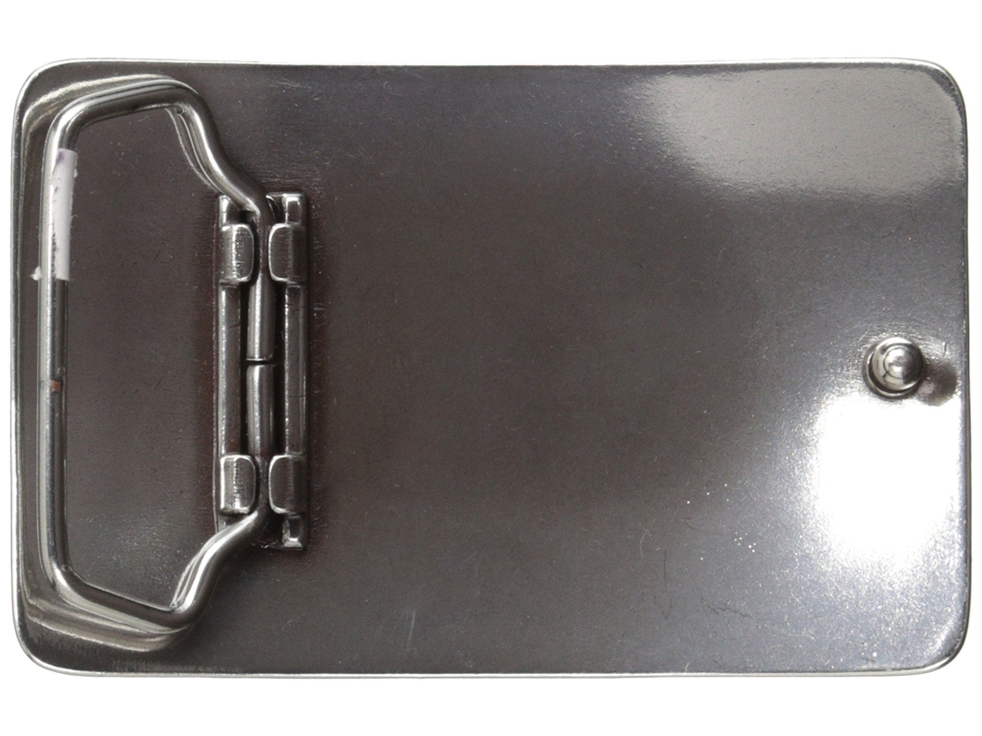 Ariat Mens Rectangle Filagree Shield Belt Buckle (Silver)