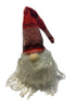 Bright Ideas Plush Santa Gnome Christmas Ornament Tree Decoration, Red Plaid
