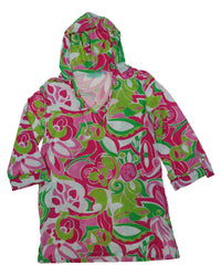Macbeth Collection Beach Candie Womens Hooded Pullover Swim Cover-Up Tunic Top