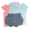 Carters Baby Girl's 3 Piece Set-2 Shirts, 1 Pant