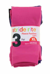 Stride Rite Girl's 3 Pack Cotton Fashion Tights/Leggings