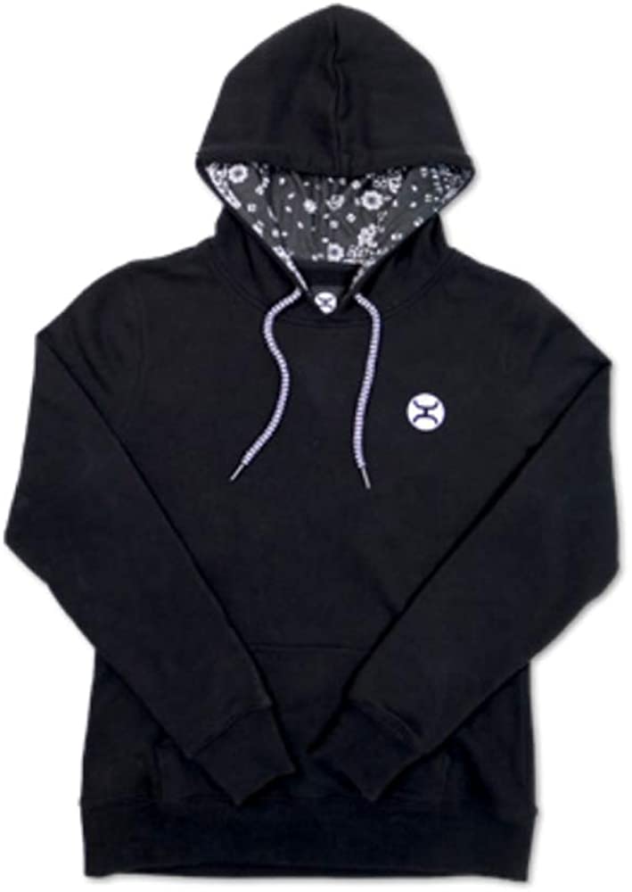 Hooey Womens Luna Signature Logo Pullover Hooded Sweatshirt