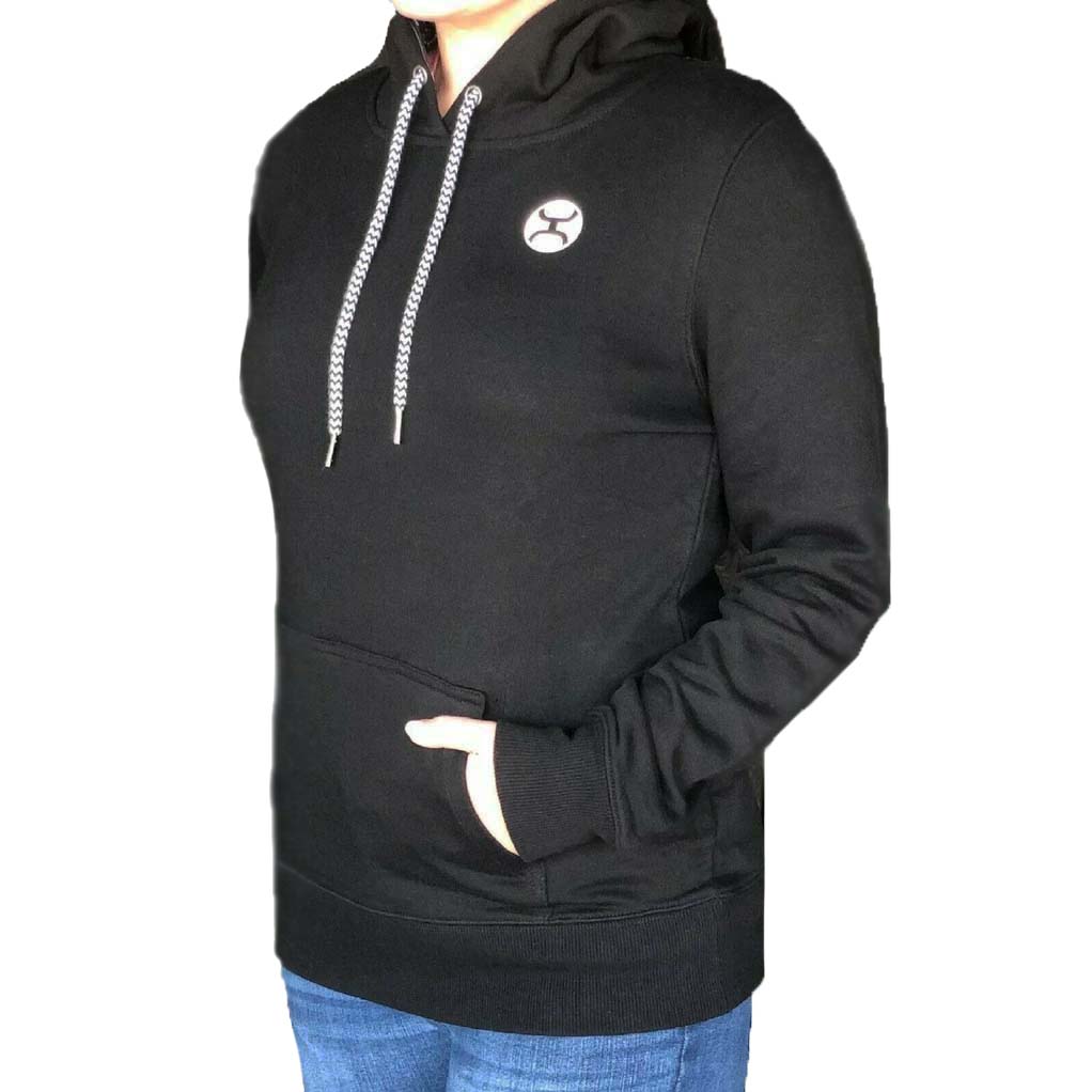 Hooey Womens Luna Signature Logo Pullover Hooded Sweatshirt