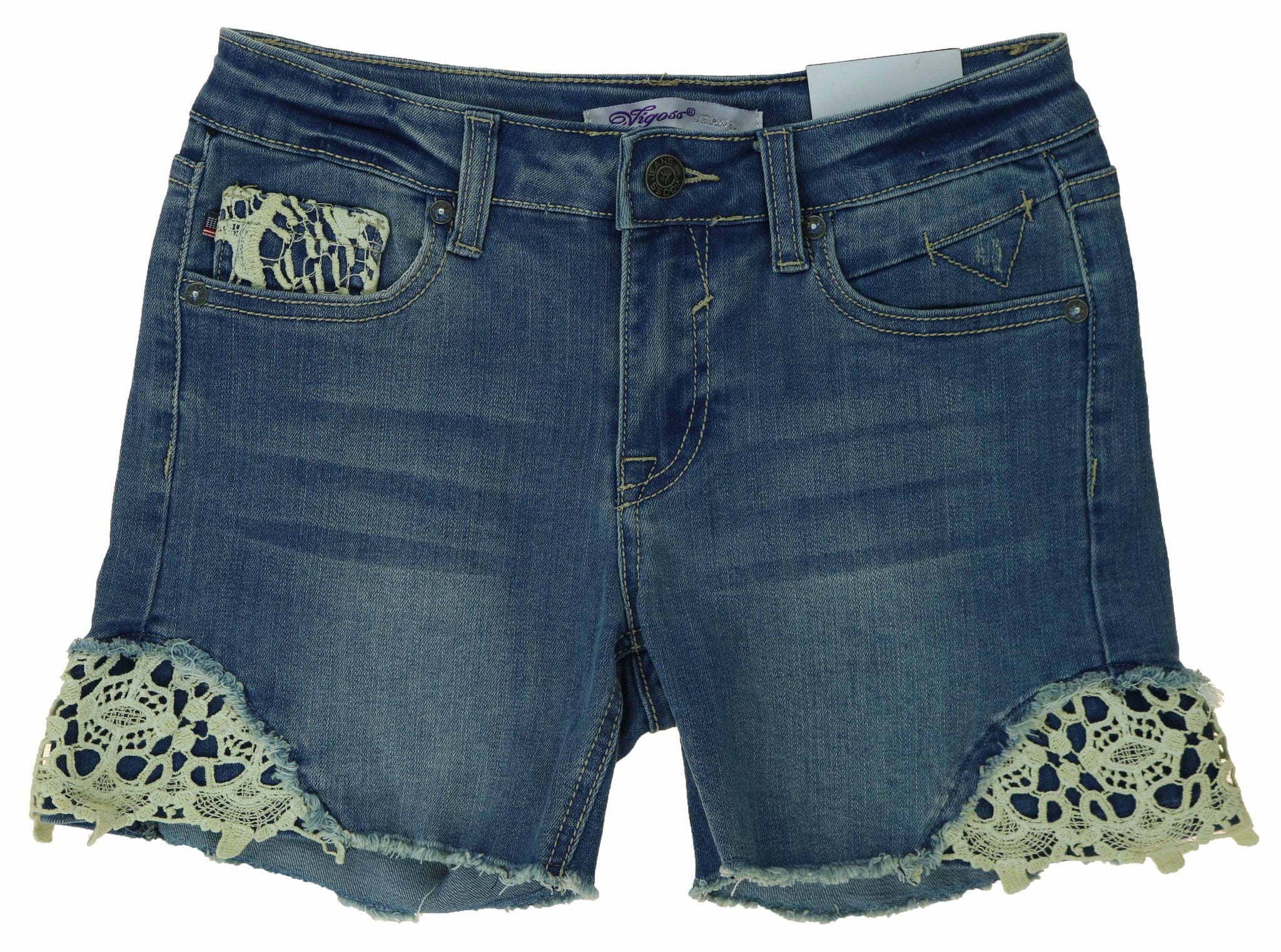 Vigoss Girl's Summer Casual Jean Shortie Shorts-Different Styles and Patterns