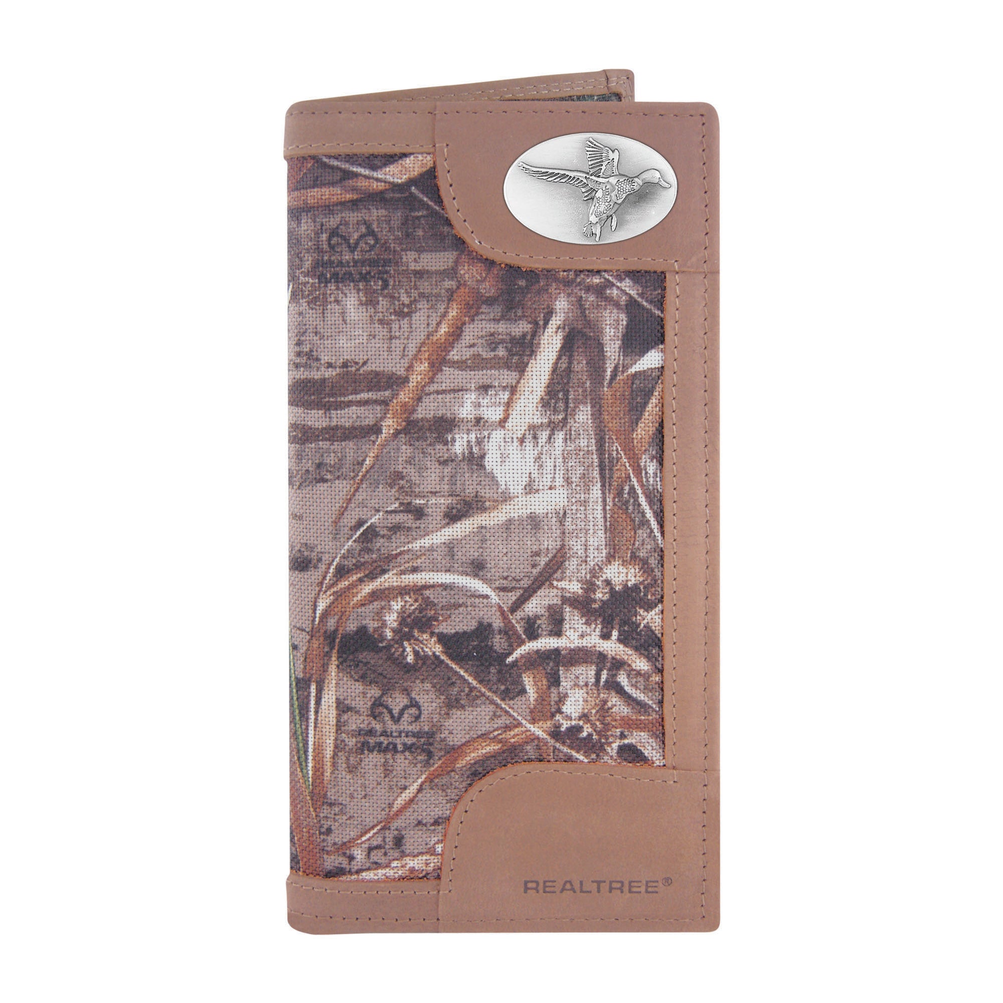 ZEP-PRO Mens Realtree Max-5 Nylon/Leather Roper Concho Wallet