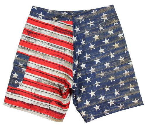 Calhoun Mens USA American Flag Boardshorts