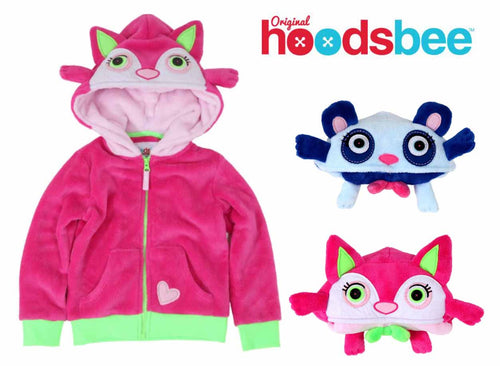 Hoodsbee Girls Soft Plush Full Zip Jacket-The Hoodie That Becomes a Friend