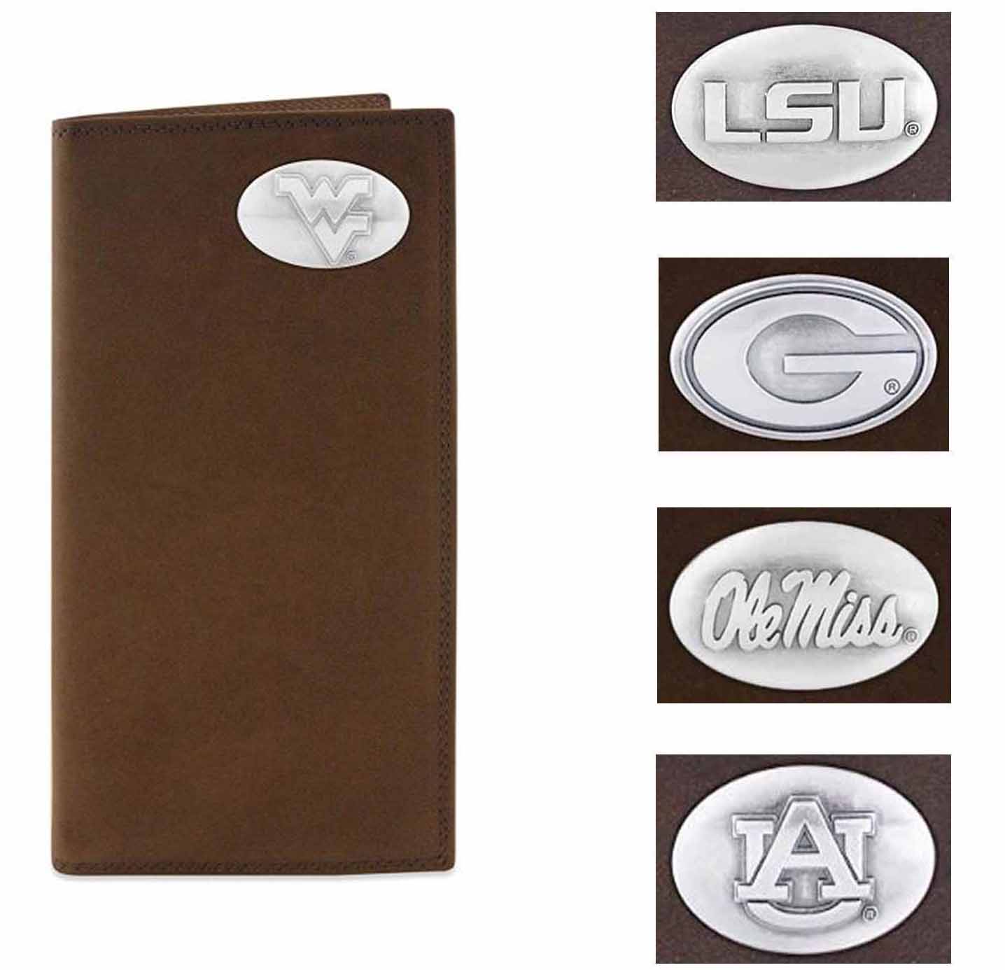 ZEP-PRO Mens Collegiate Crazy Horse Leather Wallets