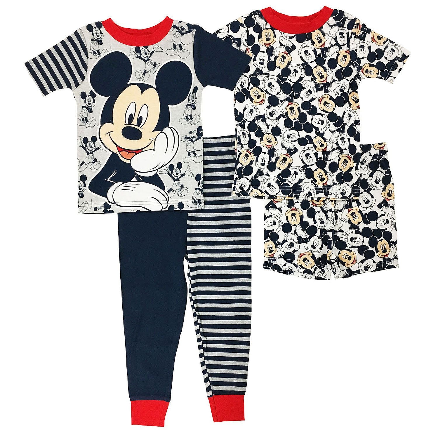 Boys 4 Piece Mix and Match Character Pajama Set