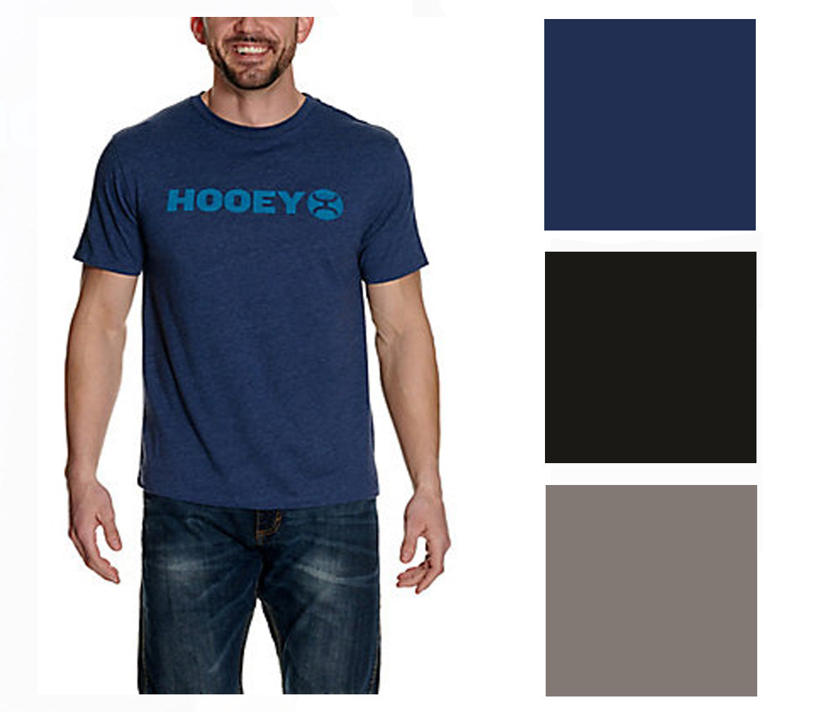 Hooey Mens Lock-up Short Sleeve Crew Neck Cotton Polyester Tee-Shirt