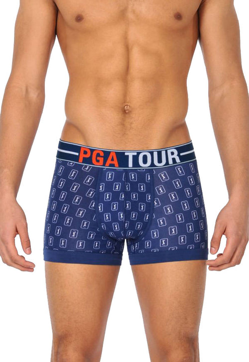 PGA TOUR Men’s Tagless Allover Printed Boxer Brief Underwear