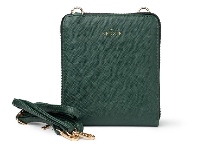Kedzie, Best Little Bag, Saffiano Vegan Leather Crossbody Purse