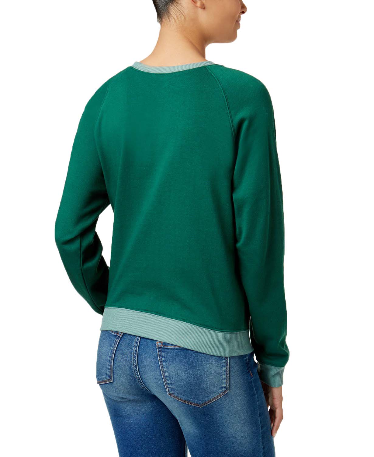 Mighty Fine DOE Juniors' Turn Down For Nog Raglan Sweatshirt