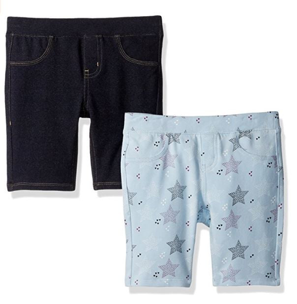 Vigoss Girls 2 Pack Knit Bermuda Shorts